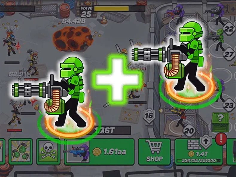 Stickman Defenders: Stick War — скриншот 2