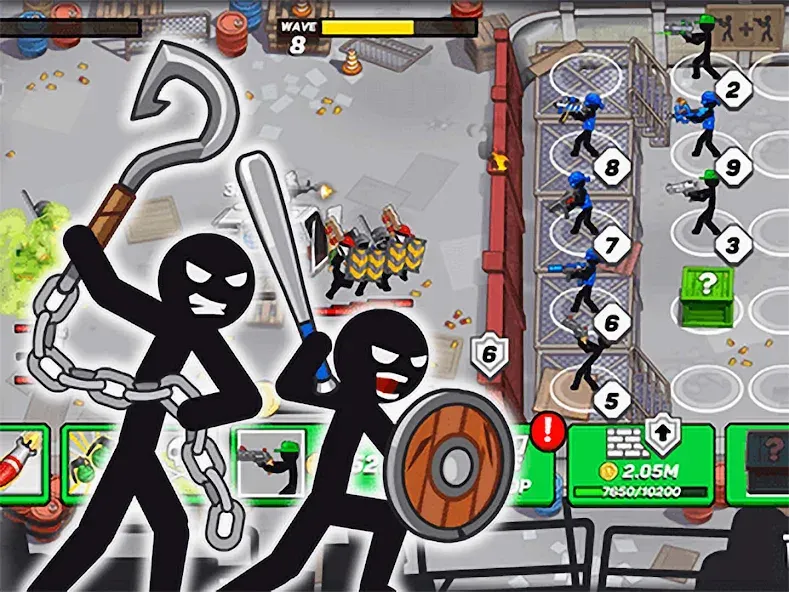 Stickman Defenders: Stick War — скриншот 3