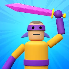 Ragdoll ninja: Imposter hero — MOD APK Много денег