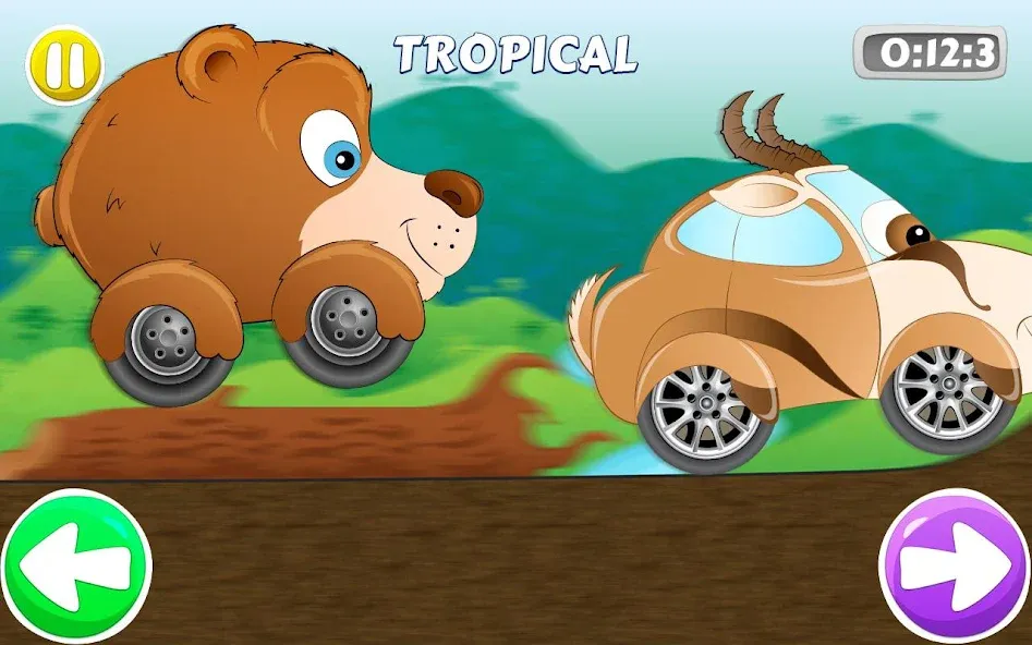 Racing car game for kids — скриншот 1