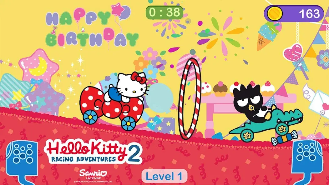 Hello Kitty games - car game — скриншот 1