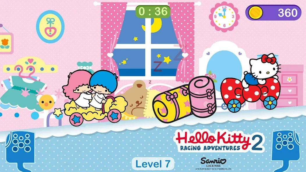 Hello Kitty games - car game — скриншот 4
