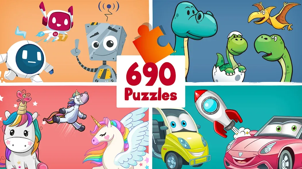 690 Puzzles for preschool kids — скриншот 1