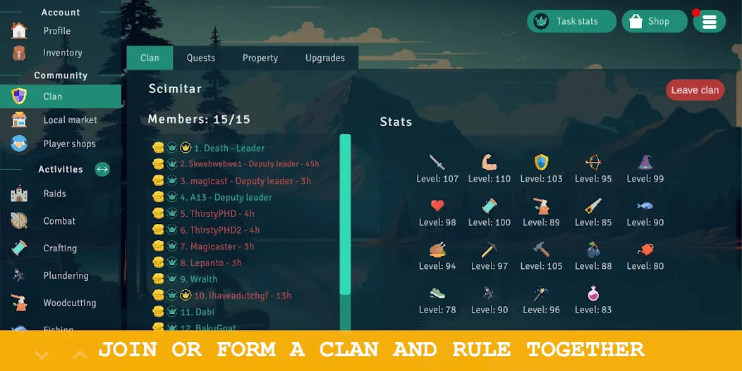 Idle Clans - MMORPG — скриншот 2