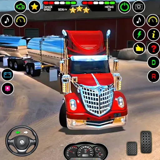 US Truck Driving Cargo Game 3D — скриншот 1