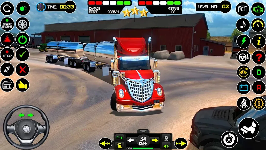 US Truck Driving Cargo Game 3D — скриншот 2