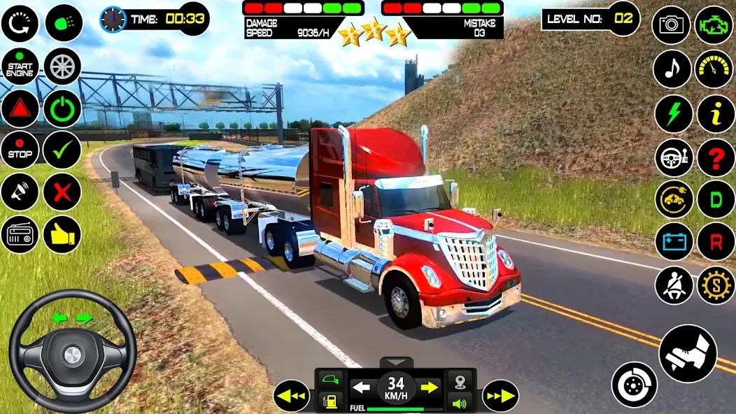 US Truck Driving Cargo Game 3D — скриншот 3