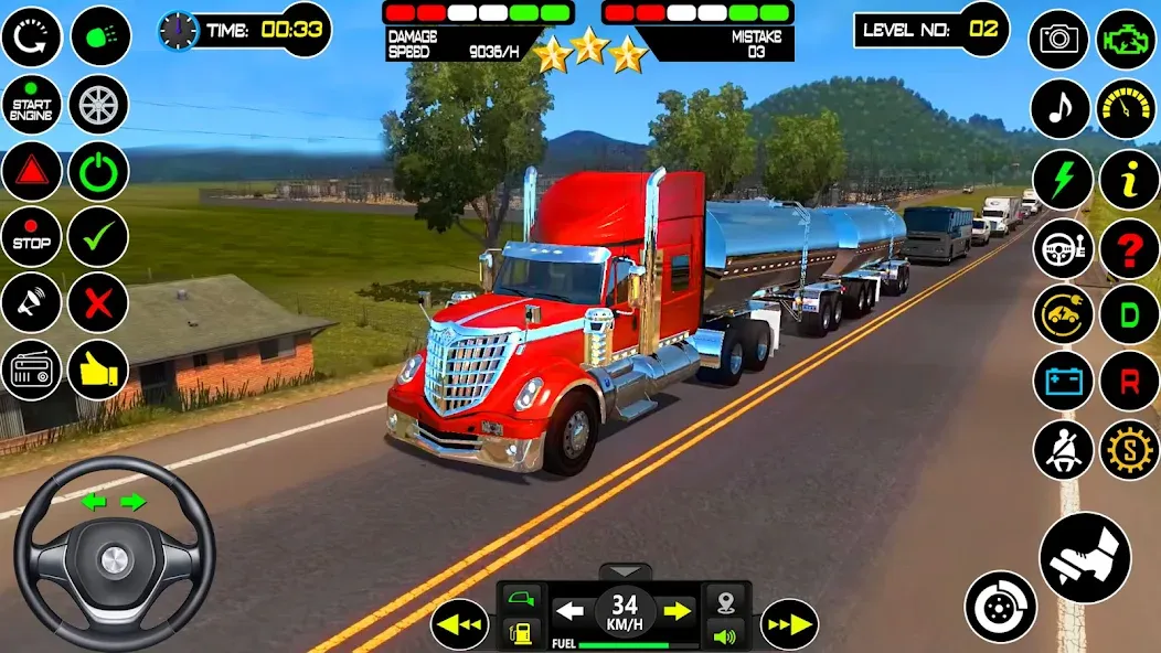 US Truck Driving Cargo Game 3D — скриншот 5
