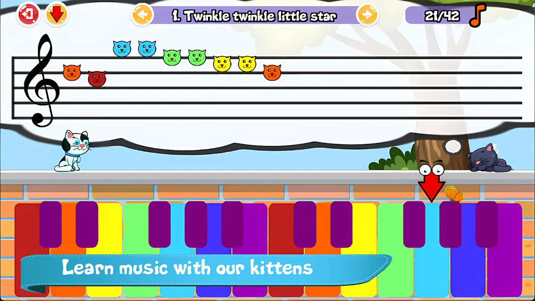 Cat Piano Meow - Sounds & Game — скриншот 1