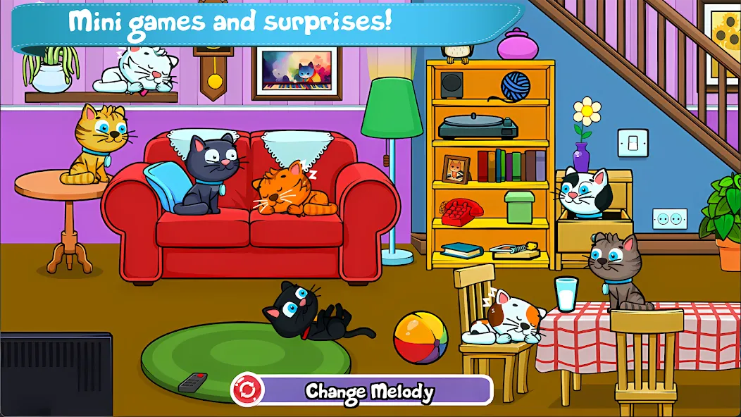 Cat Piano Meow - Sounds & Game — скриншот 2