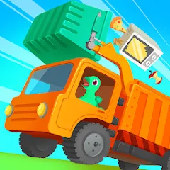Скачать Dinosaur GarbageTruck:for kids на Андроид — Всё открыто