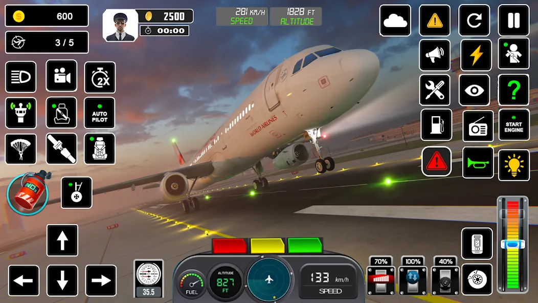 Pilot Flight Simulator Games — скриншот 1