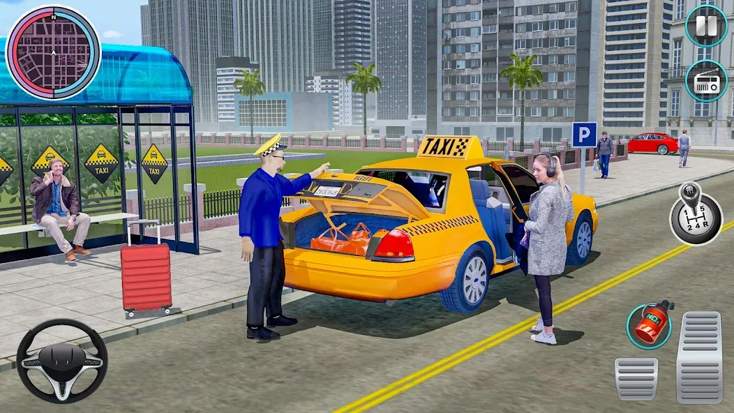 City Taxi Driving: Taxi Games — скриншот 3
