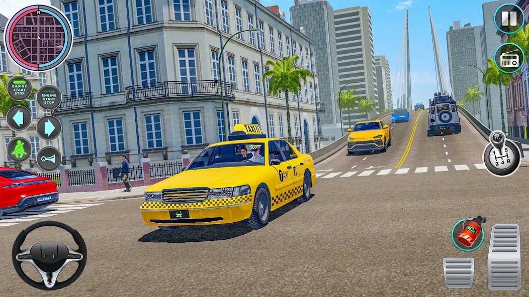City Taxi Driving: Taxi Games — скриншот 4