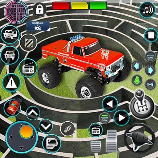 Monster Truck Maze Puzzle Game — скриншот 1