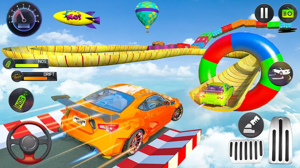Mega Ramp Car Stunts Race Game — скриншот 1 Mega Ramp Car Stunts Race Game — скриншот 1