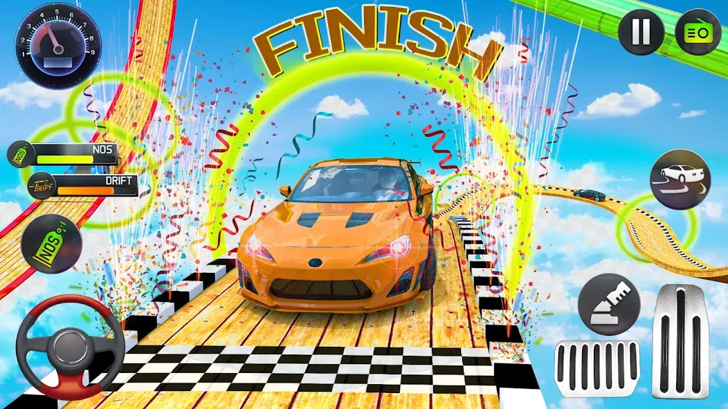 Mega Ramp Car Stunts Race Game — скриншот 4 Mega Ramp Car Stunts Race Game — скриншот 4