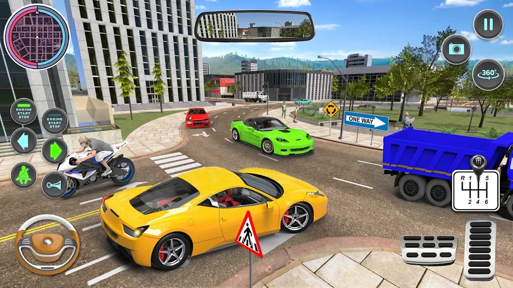 Modern Car Driving School Game — скриншот 4