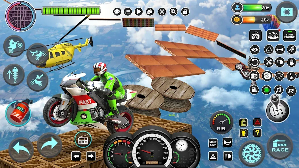 Mega Ramp Bike Stunts Games 3D — скриншот 3