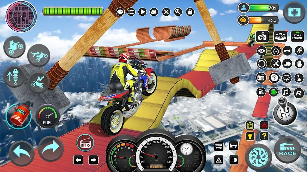 Mega Ramp Bike Stunts Games 3D — скриншот 4
