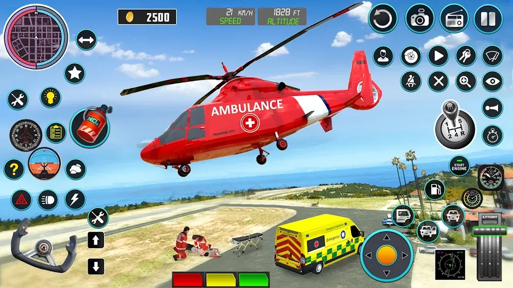 Heli Ambulance Simulator Game — скриншот 2