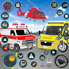 Heli Ambulance Simulator Game на Android — Много денег