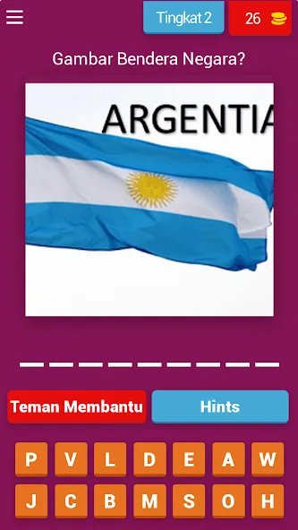 Tebak Gambar Bendera — скриншот 3
