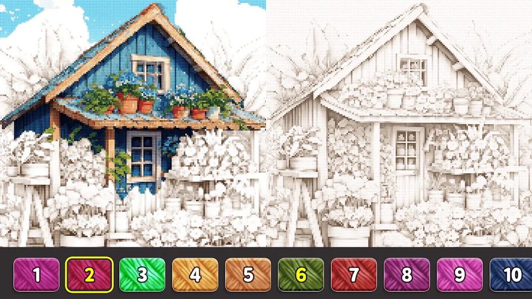 Cross Stitch: Color by Number — скриншот 3