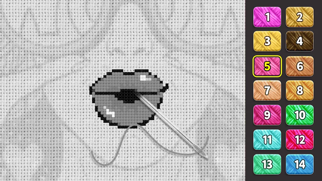 Cross Stitch: Color by Number — скриншот 5
