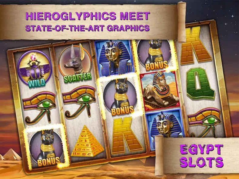 Egypt Slots Casino Machines — скриншот 3