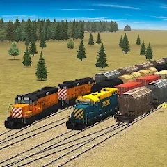 Train and rail yard simulator - MOD Все поезда разблокированы