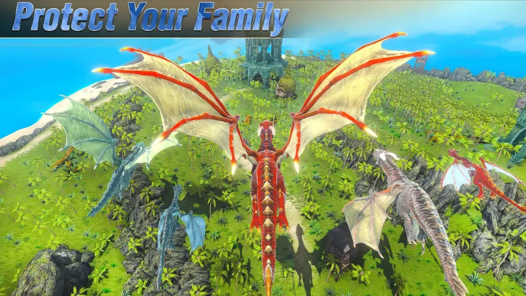 Wild Dragon Craft Family Sim — скриншот 1