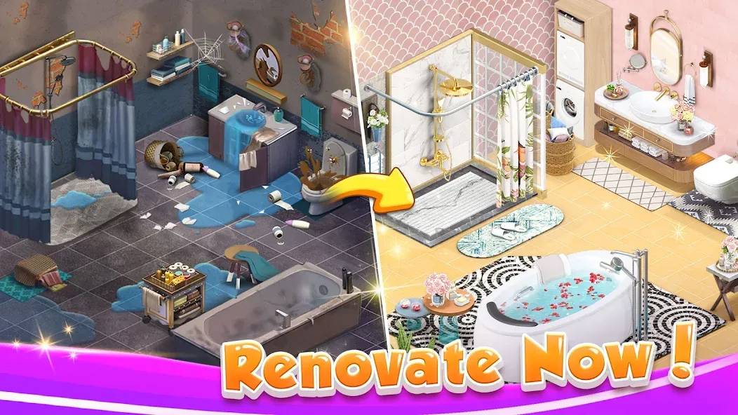Solitaire Home Design — скриншот 4