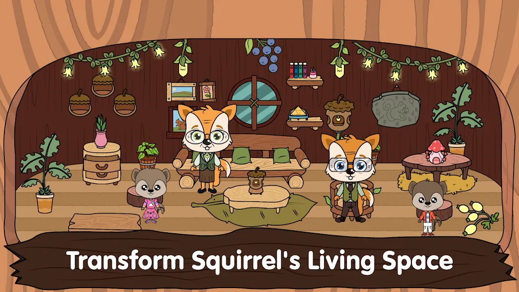 Animal Town - My Squirrel Home — скриншот 1