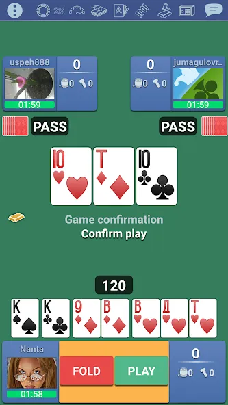 Thousand 1000 Online card game — скриншот 1