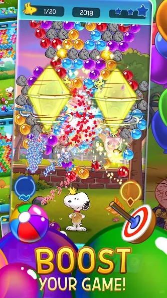 Bubble Shooter - Snoopy POP! — скриншот 4 Bubble Shooter - Snoopy POP! — скриншот 4