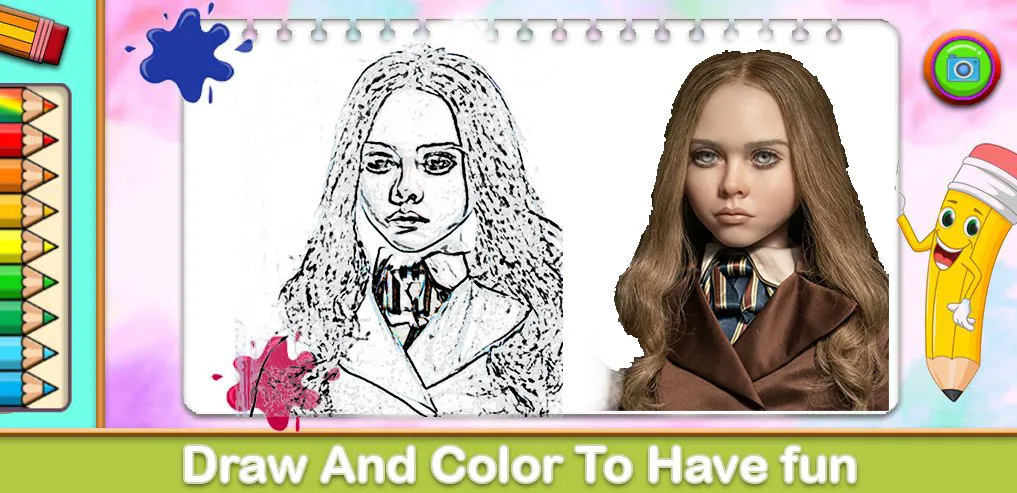 Megan Coloring Game — скриншот 1