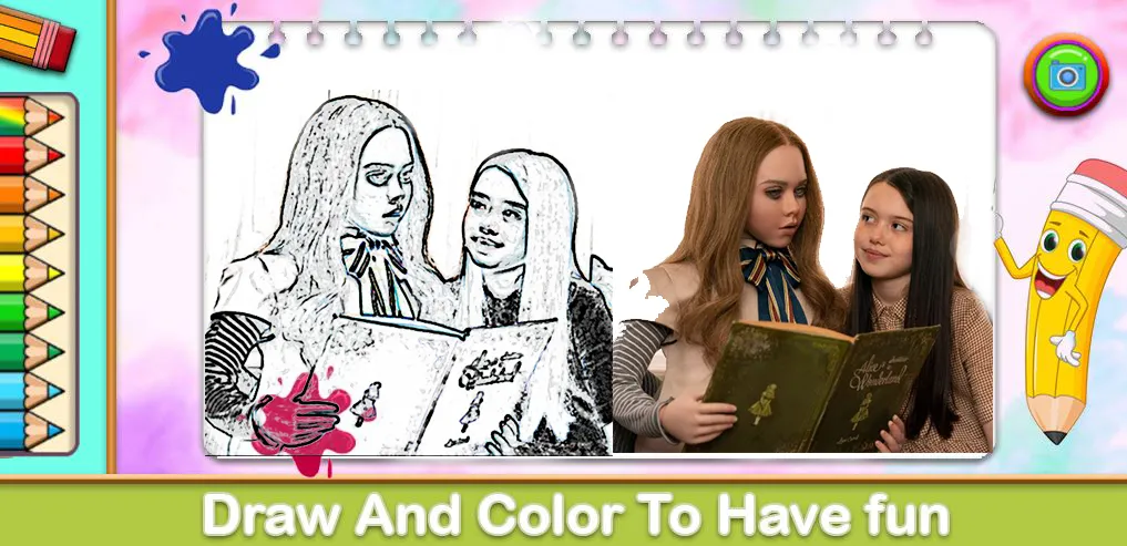 Megan Coloring Game — скриншот 2