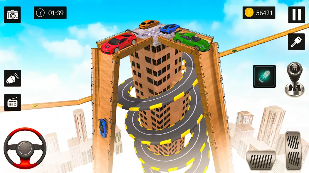 Ramp Car Stunt Racing Game — скриншот 1