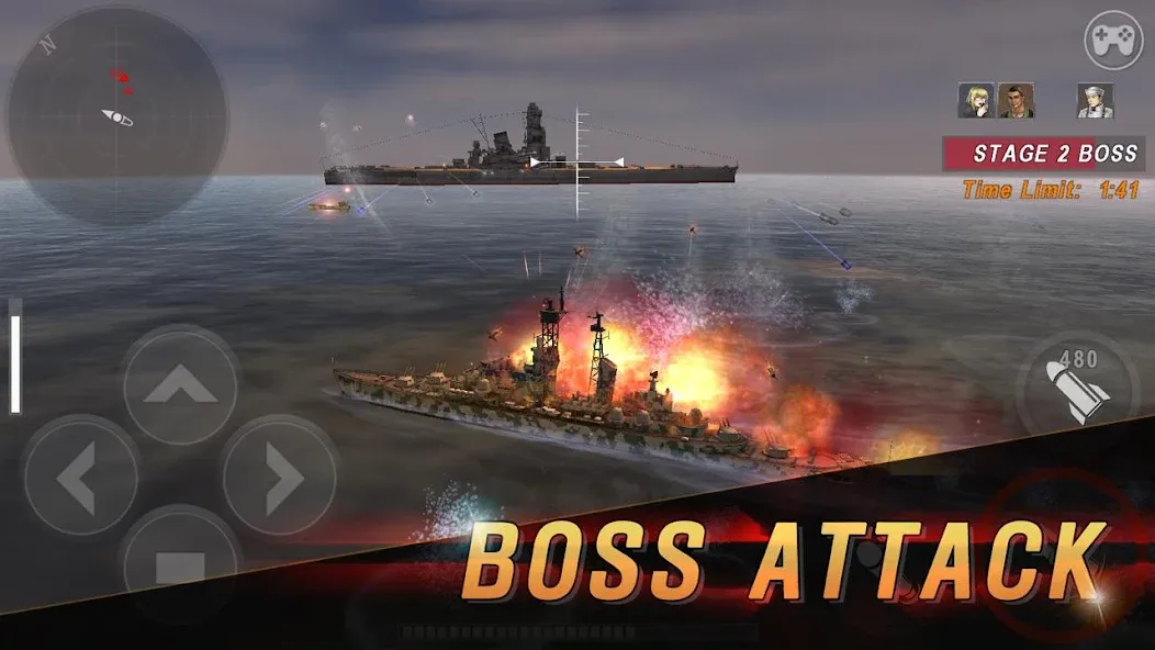 WARSHIP BATTLE:3D World War II — скриншот 5