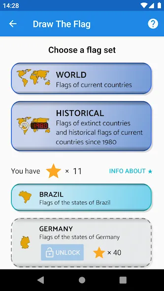 Draw The Flag - Quiz & Maker — скриншот 2