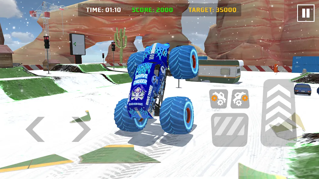 Car Games: Monster Truck Stunt — скриншот 1