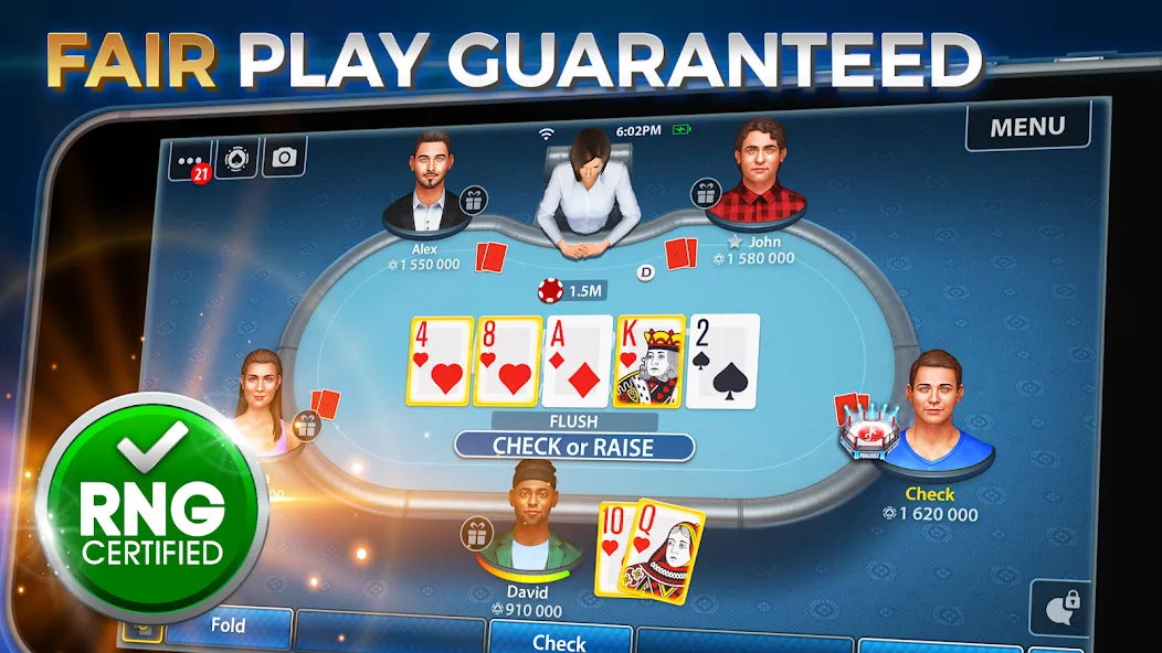 Texas Hold'em Poker: Pokerist — скриншот 1 Texas Hold'em Poker: Pokerist — скриншот 1