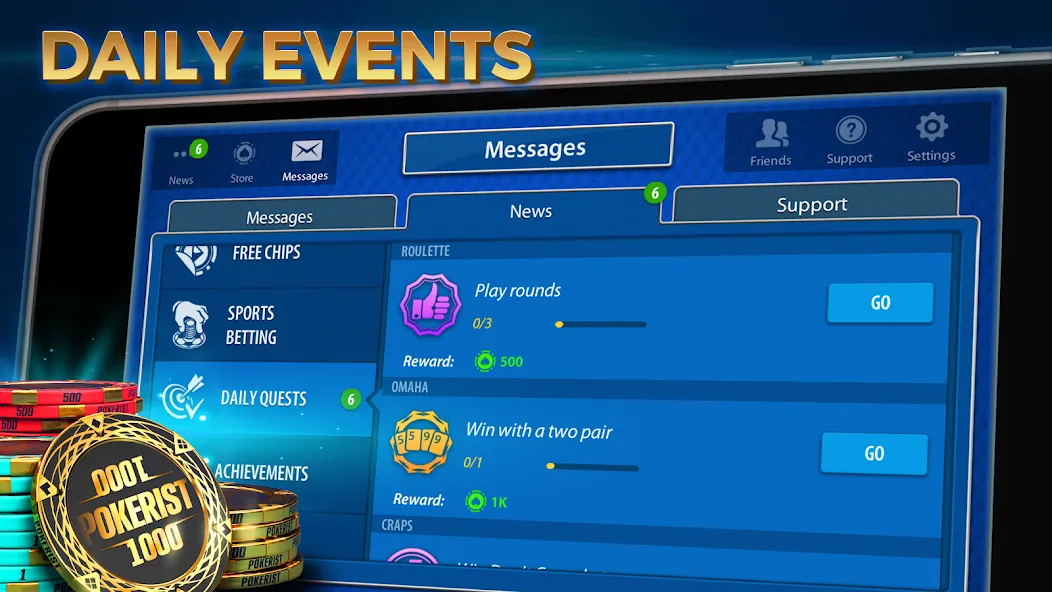 Texas Hold'em Poker: Pokerist — скриншот 3 Texas Hold'em Poker: Pokerist — скриншот 3
