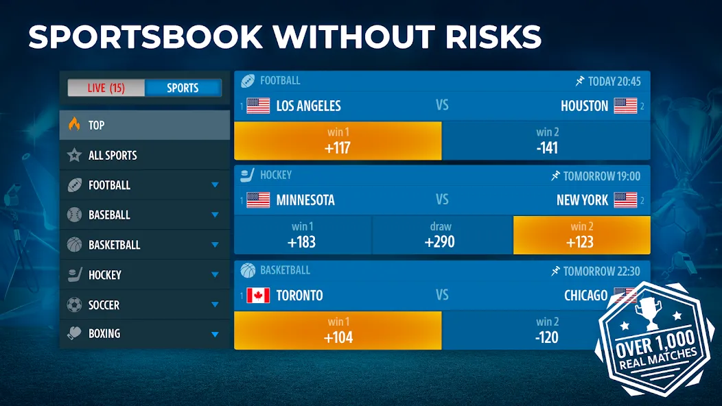 Sportsbook by Pokerist — скриншот 1