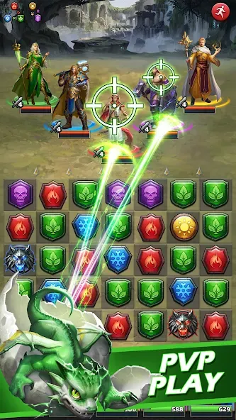 MythWars & Puzzles: RPG Match3 — скриншот 3 MythWars & Puzzles: RPG Match3 — скриншот 3