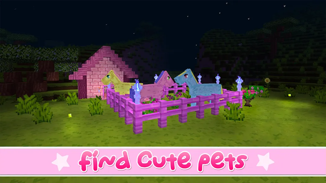 Kawaii World - Craft and Build — скриншот 1