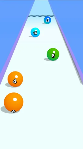 Ball Run 2048: merge number — скриншот 1 Ball Run 2048: merge number — скриншот 1