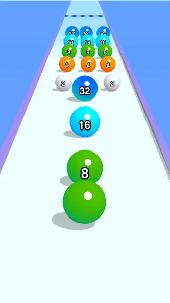 Ball Run 2048: merge number — скриншот 2 Ball Run 2048: merge number — скриншот 2