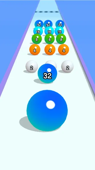 Ball Run 2048: merge number — скриншот 3 Ball Run 2048: merge number — скриншот 3